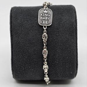 King Baby Studio Skull Link Bracelet